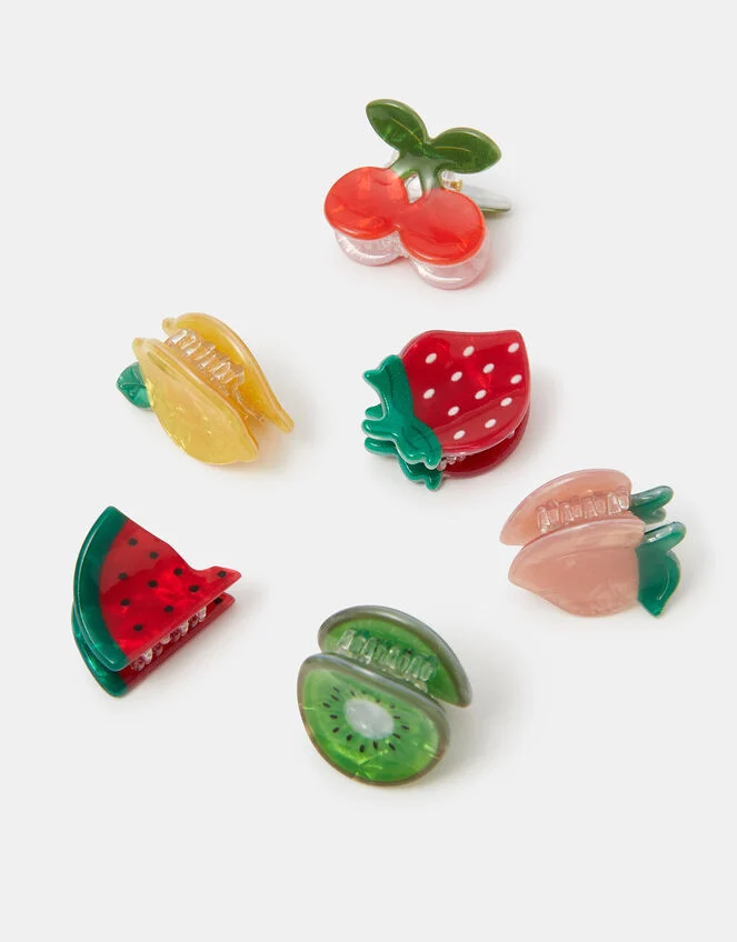 6‑Pack Mini Fruit Claw Clips – Recycled PMMA – GRS‑Certified OEM/ODM