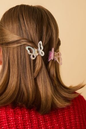 Butterfly Claw Clip 2-Pack – Recycled PMMA – GRS‑Certified OEM/ODM