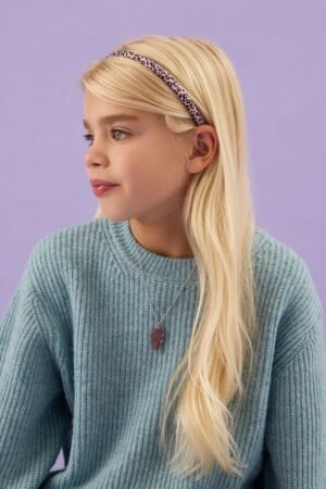 3‑Pack Girls Leopard Print Headbands – Recycled Polyester – GRS‑Certified OEM/ODM