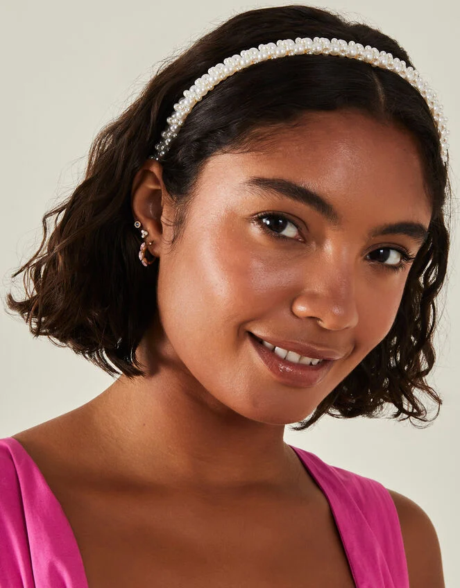 Slim Pearl Headband – Recycled Plastic – GRS‑Certified OEM/ODM