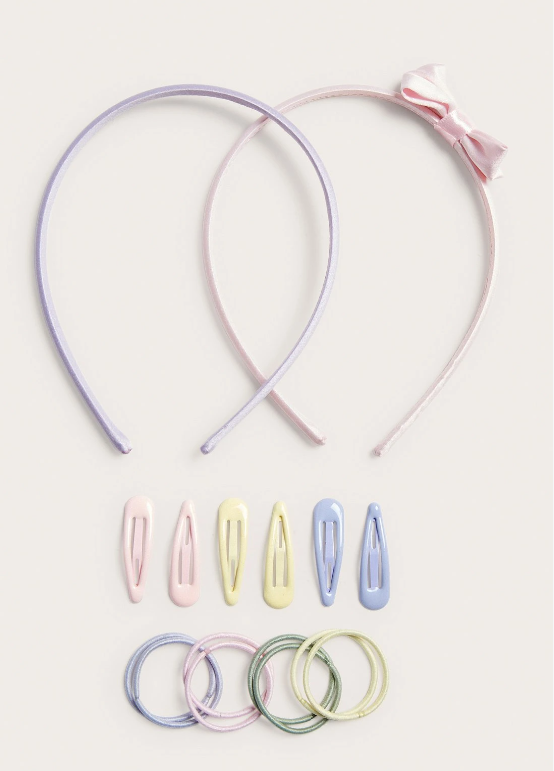 Pastel Hair Accessory Set – Recycled Polyester – GRS‑Certified OEM/ODM - Image 2