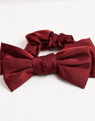 Double Bow Scrunchie – Recycled Polyester – GRS‑Certified OEM/ODM - Image 2