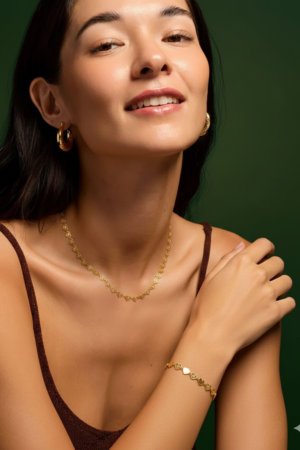 Heart-Link Stainless Steel Jewelry Set – GRS-Certified OEM/ODM