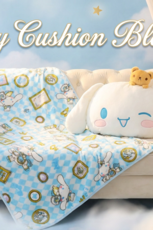 Cinnamoroll Fans 2‑in‑1 Cushion With Blanket – Outlet Stock