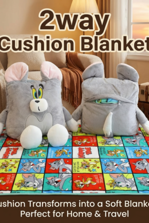 Tom Fans 2‑in‑1 Cushion With Blanket – Outlet Stock