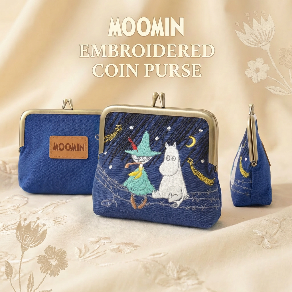 Moomin Fans-Embroidered Purse – Outlet Stock