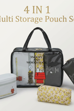 Snoopy Fans 4‑in‑1 Multi Storage Pouch Set – Outlet Stock