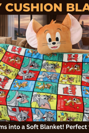 Jerry Fans - 2‑in‑1 Cushion With Blanket – Outlet Stock