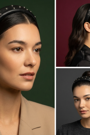 Headband with Rivets – Recycled Plastic – GRS‑Certified OEM/ODM