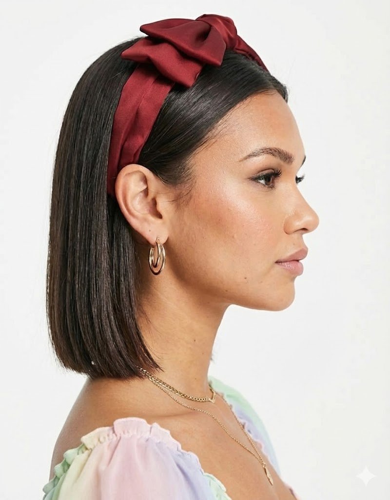 Double Bow Scrunchie – Recycled Polyester – GRS‑Certified OEM/ODM - Image 3