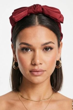 Double Bow Scrunchie – Recycled Polyester – GRS‑Certified OEM/ODM