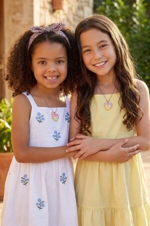 Friendship Heart Locket Necklace 2‑Pack – Recycled Metal – GRS‑Certified OEM/ODM