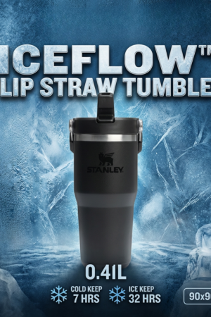 IceFlow™ Flip Straw Tumbler – 0.41L | For Daily Hydration for Stanley Fans