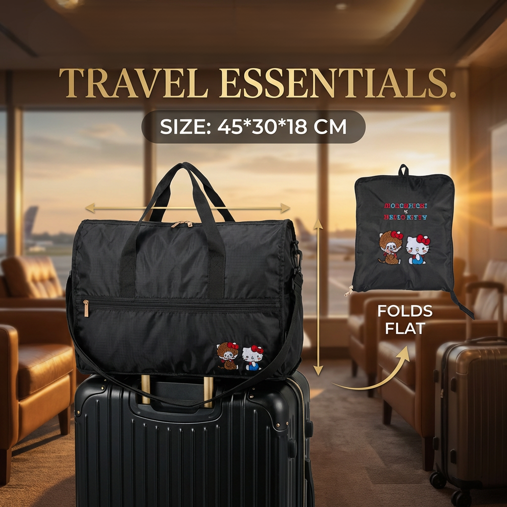 Monchhichi × Hello Kitty Fans- Travel Bag – Travel Essentials
