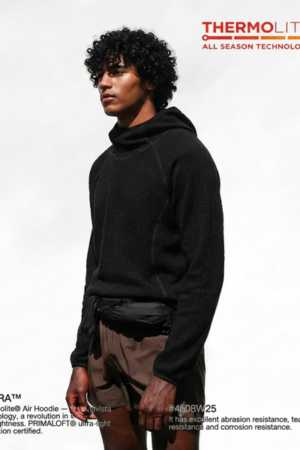 Thermolite® Air Hoodie – Recycled Materials – PRIMALOFT® + Lycra® Tech – OEM/ODM