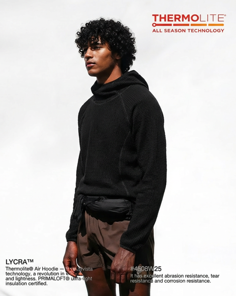 Thermolite® Air Hoodie – Recycled Materials – PRIMALOFT® + Lycra® Tech – OEM/ODM