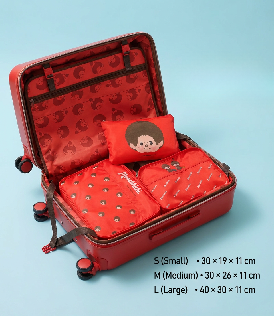 3-In-1 Packing Cube Set – For Monchhichi Fans - Image 7