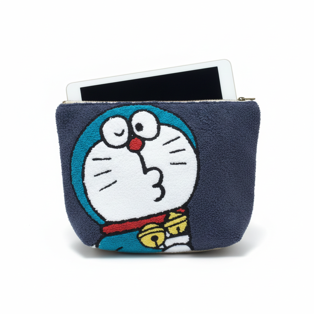 Doraemon Fans -Embroidered Pouch – 4 Designs (Collectible Series) - Image 3