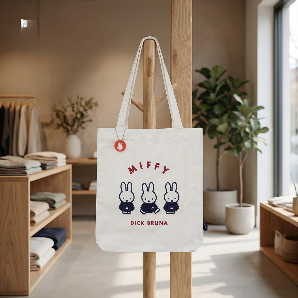 Miffy × Dick Bruna White Tote Bag – For Miffy Fans - Image 2