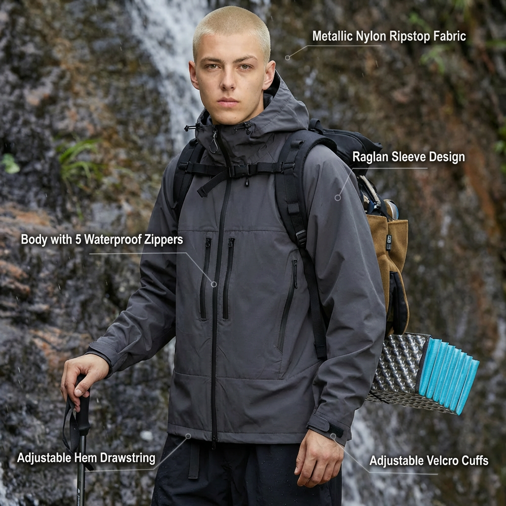 DuPont Teflon™ Three‑Proof Jacket – Recycled Materials – GRS‑Certified OEM/ODM - Image 3