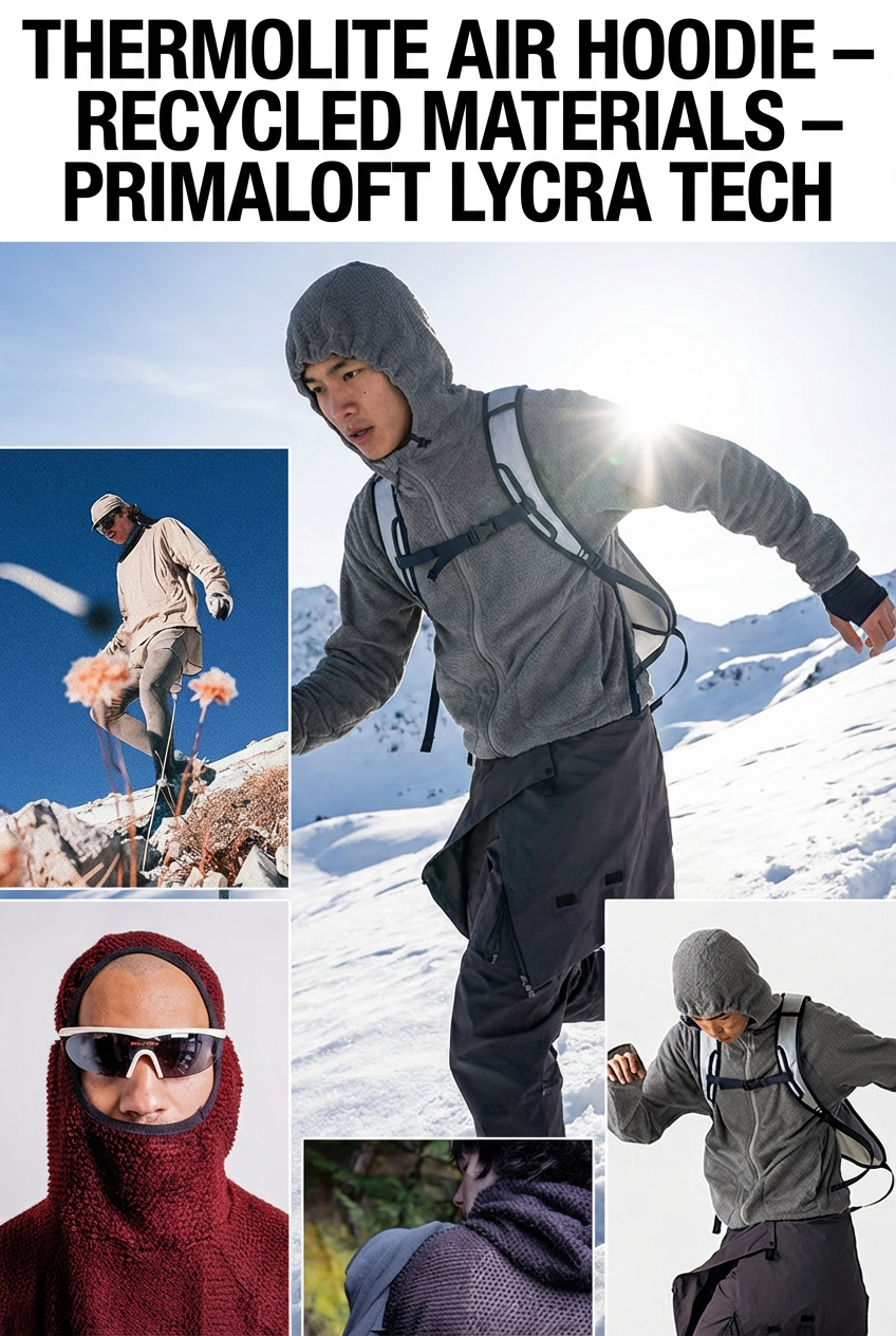 Thermolite® Air Hoodie – Recycled Materials – PRIMALOFT® + Lycra® Tech – OEM/ODM - Image 5
