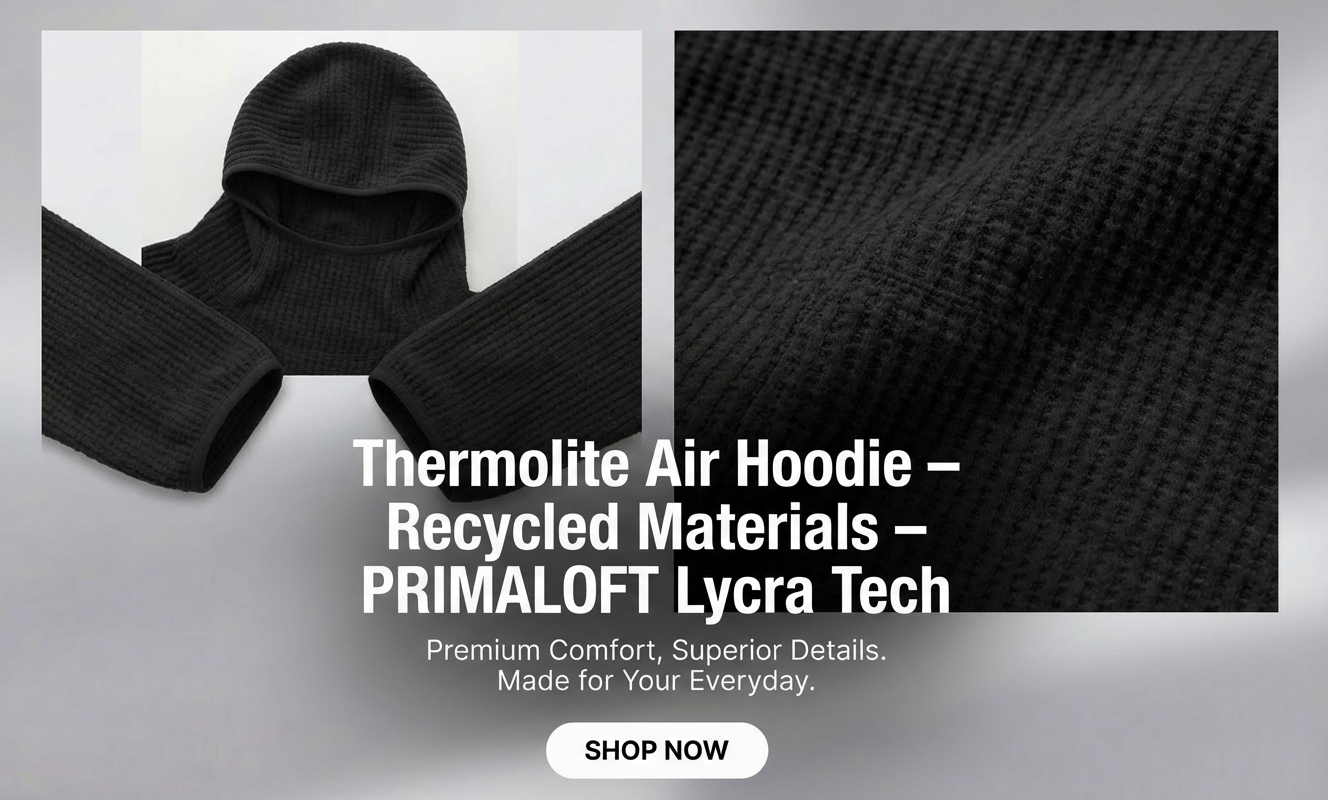 Thermolite® Air Hoodie – Recycled Materials – PRIMALOFT® + Lycra® Tech – OEM/ODM - Image 3