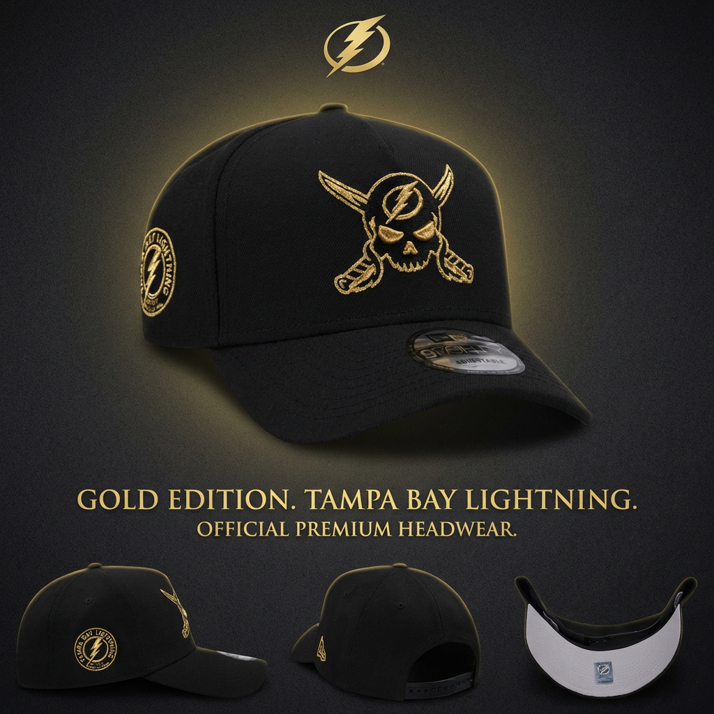 Tampa Bay Lightning Gold Edition Cap – For Lightning Fans