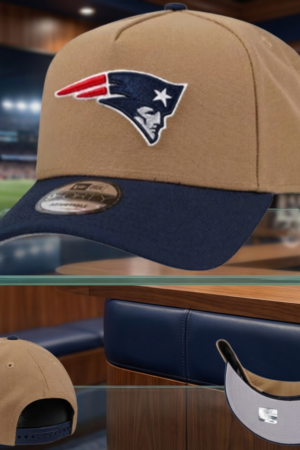 New England Patriots Tan & Navy Cap