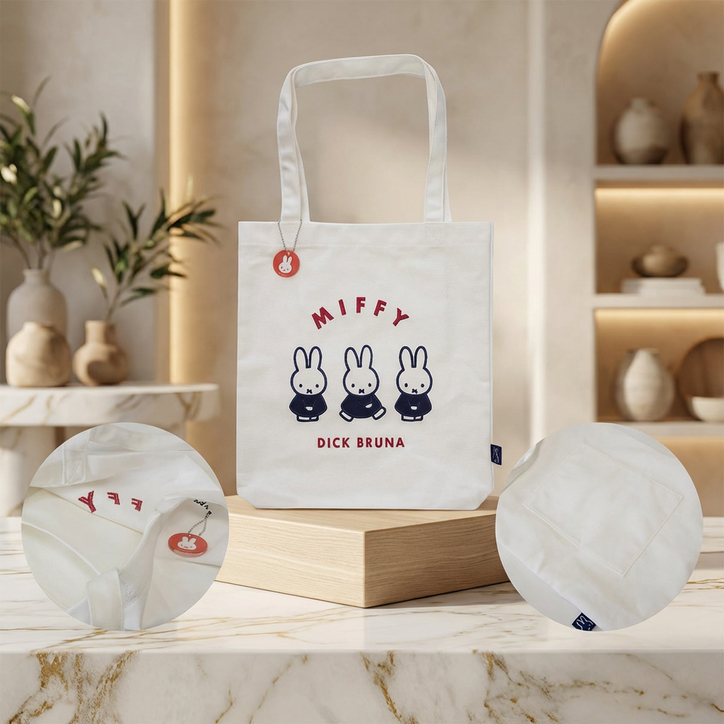 Miffy × Dick Bruna White Tote Bag – For Miffy Fans