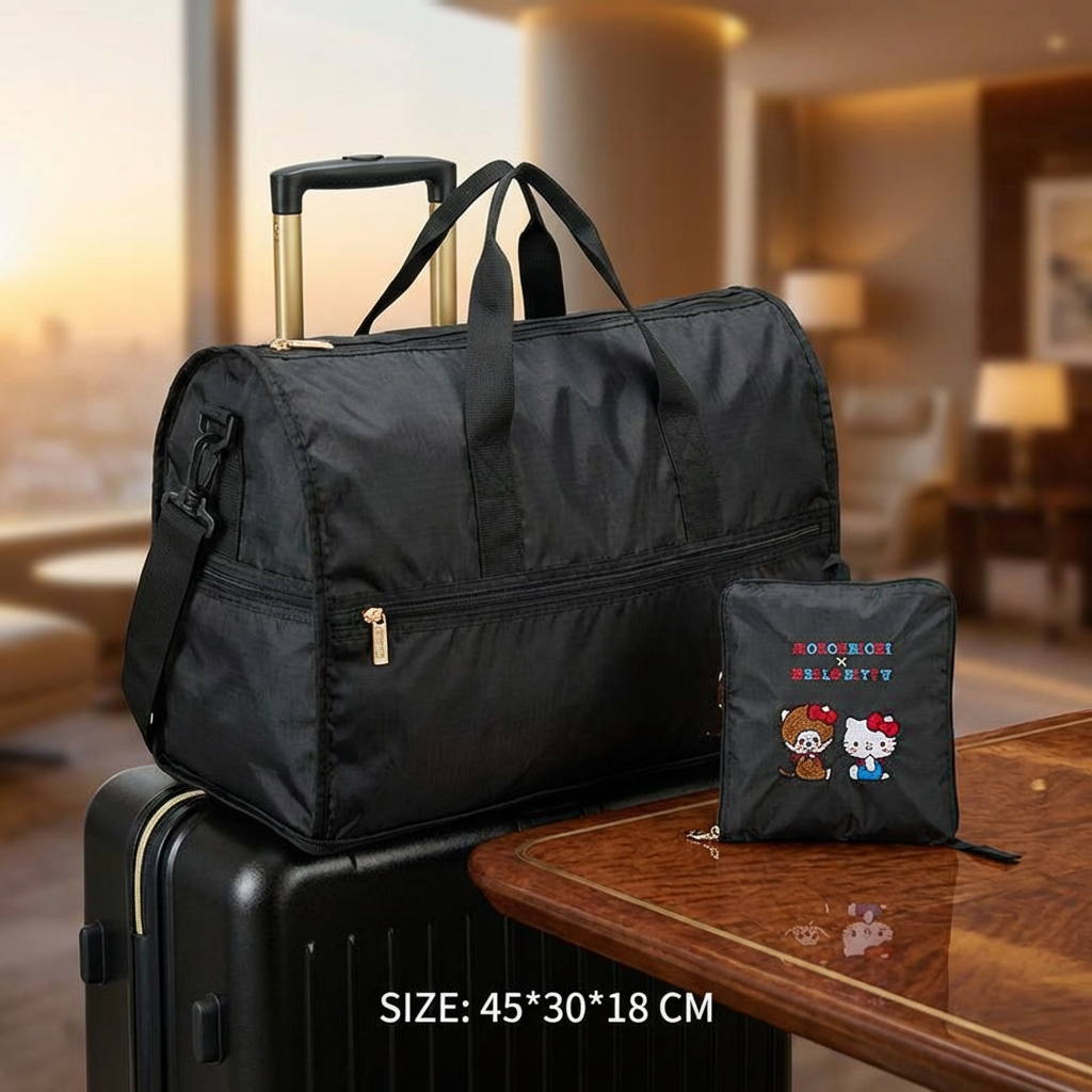 Monchhichi × Hello Kitty Fans- Travel Bag – Travel Essentials - Image 2