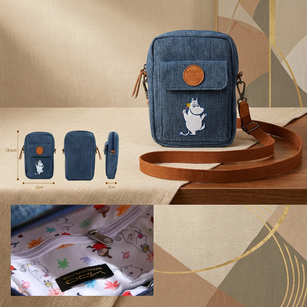 Moomin Denim Crossbody Bag – For Moomin Fans