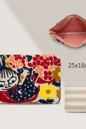 Embroidered Pouch – Vibrant Floral Edition for Little My Fans