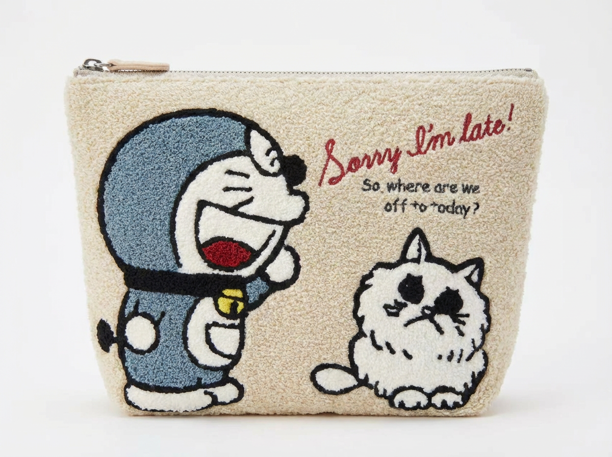 Doraemon Fans -Embroidered Pouch – 4 Designs (Collectible Series) - Image 5