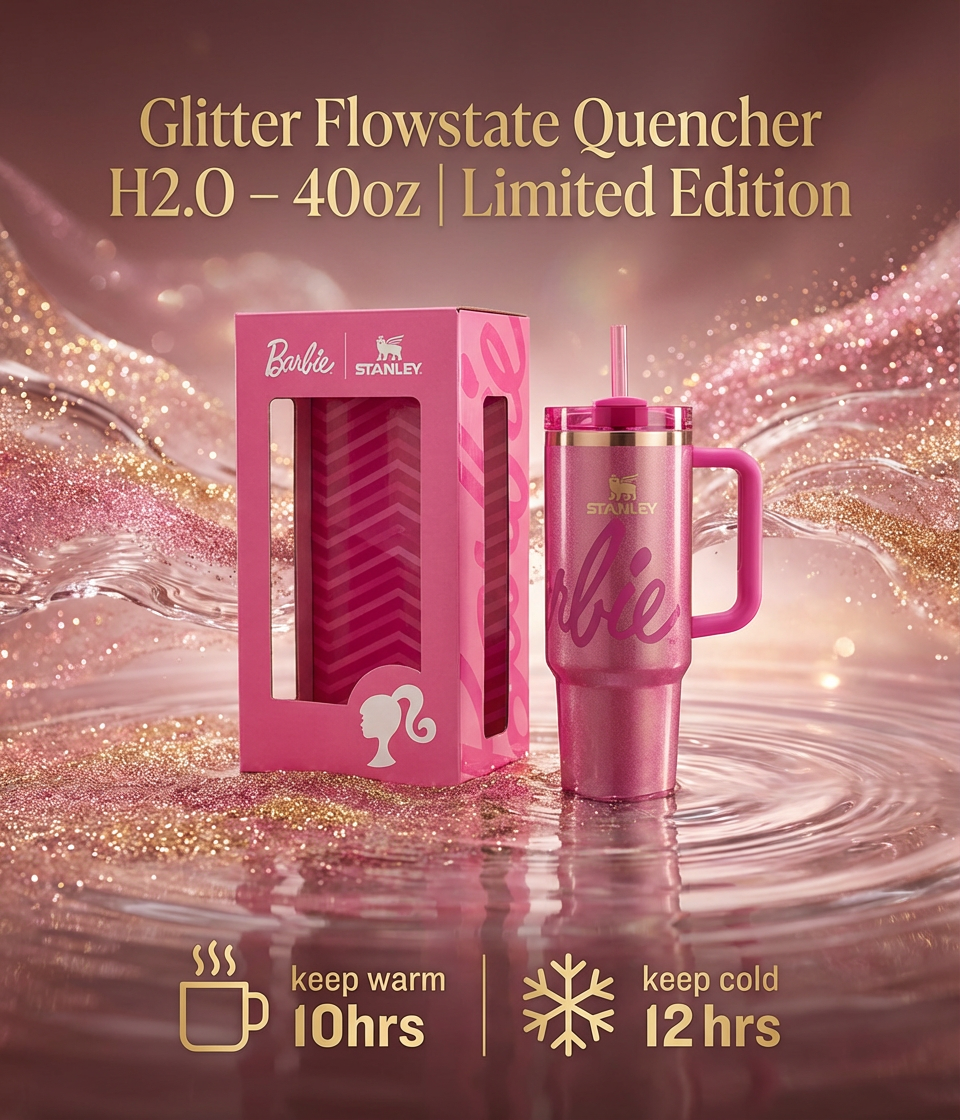 Glitter FlowState™ Quencher H2.0 – 40oz | Limited Edition for Stanley Fans