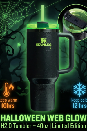 HALLOWEEN WEB GLOW H2.0 Tumbler – 40oz | Limited Edition For Stanley Fans